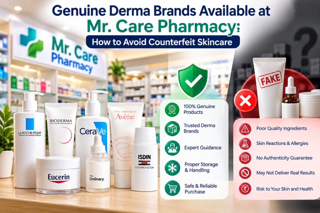 Genuine Derma Brands Available at Mr. Care Pharmacy: How to Avoid Counterfeit Skincare