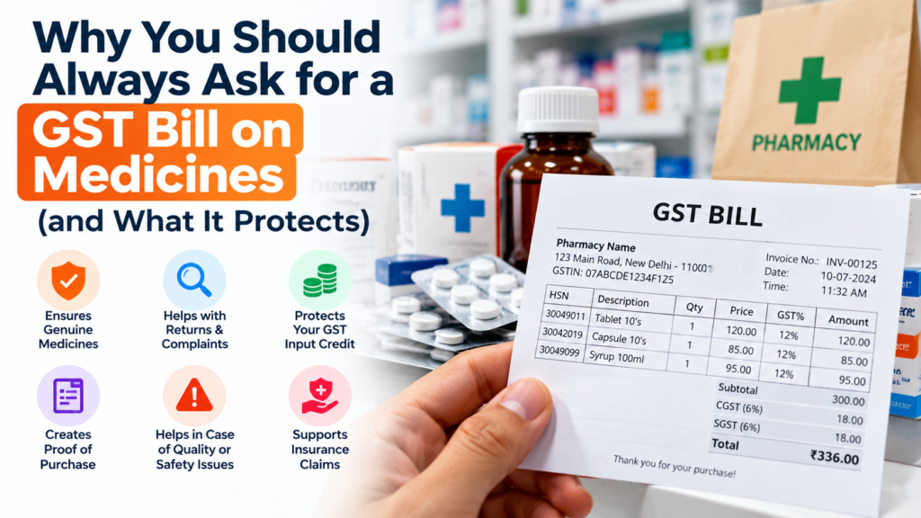 Why You Should Always Ask for a GST Bill on Medicines (and What It Protects)